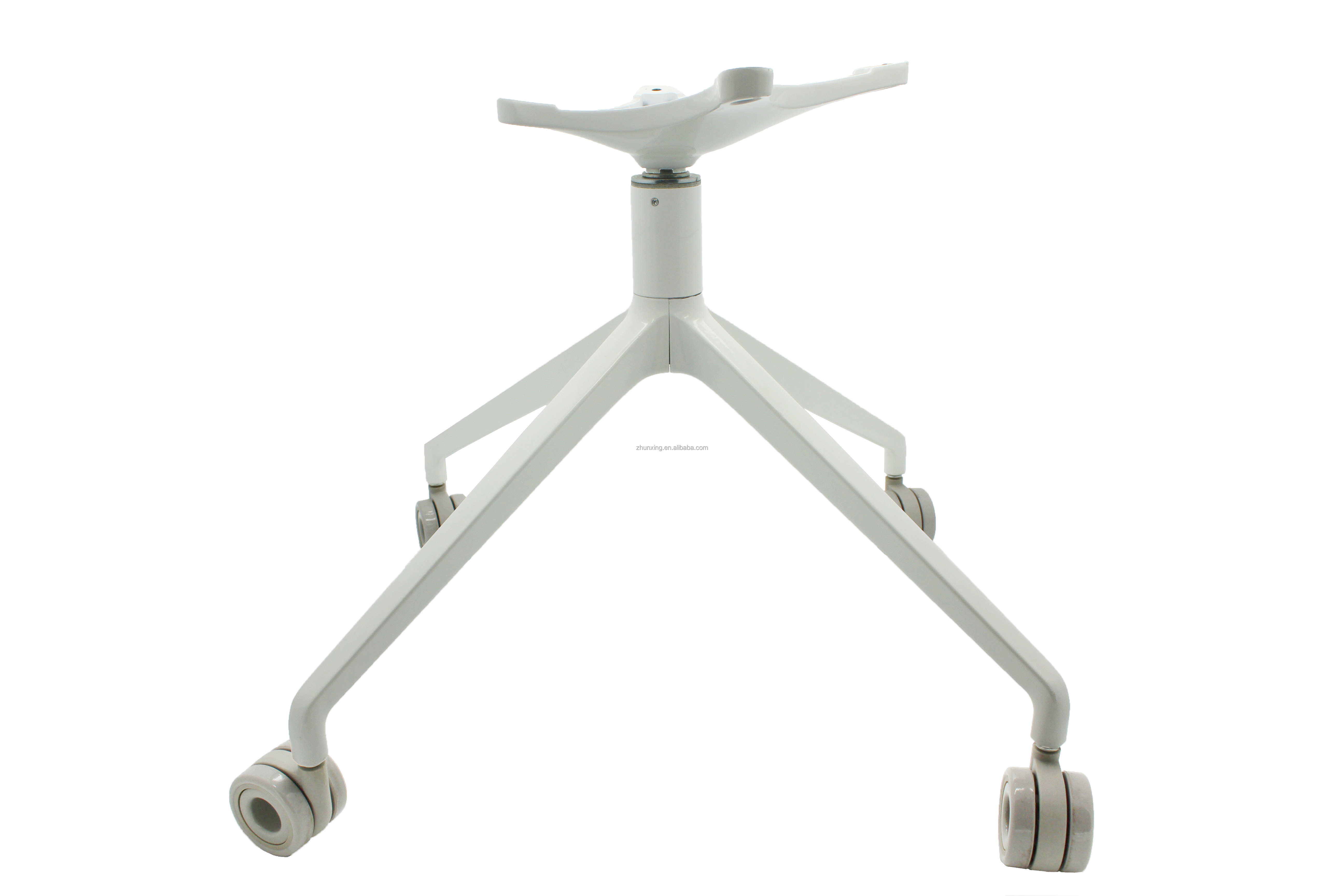 Furniture Parts Cross Aluminum four-claw leisure office hardware accessories High Chair Legs Base