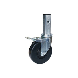 5" Rubber Scaffolding Caster Wheel With Brakes