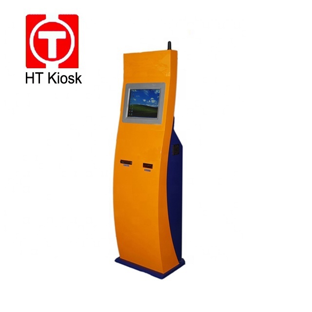 Hotel  easy quick check in self service Thermal printer card reader dispenser Passport scanner kiosk machine