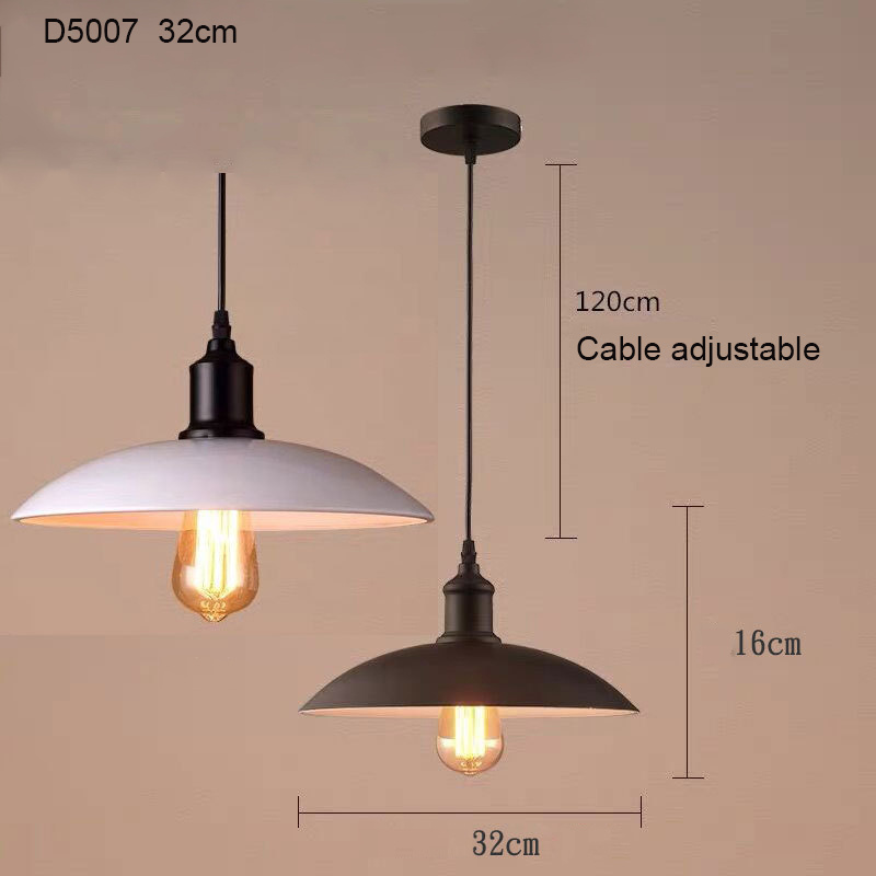 Black Hanging Pendant Industrial Barn Ceiling Light Fixtures for Kitchen Island, Dining Room, Foyer