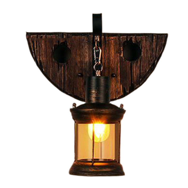 Bathroom Lighting Fixtures Over Mirror Wooden Farmhouse Vanity Sconce Rustic Wall Lamp