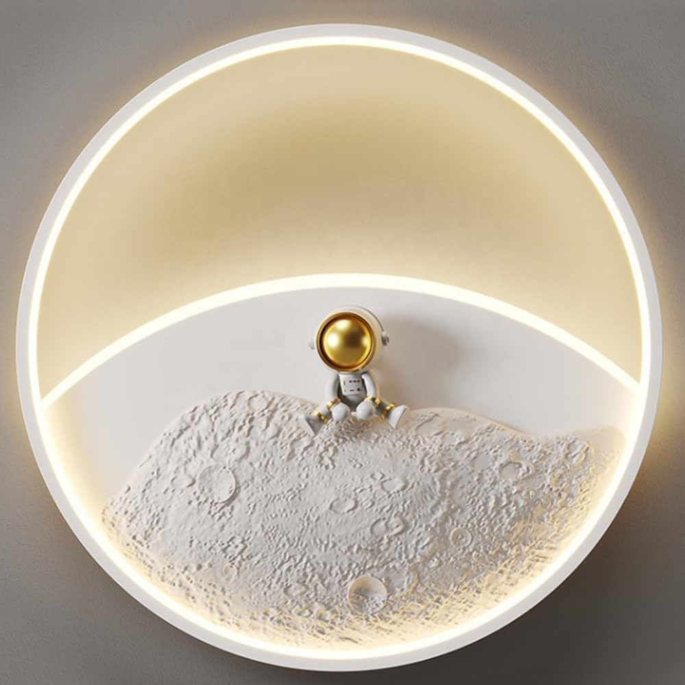 50CM Astronaut Decoration Home Ceiling Light for Kids Bedroom 36W Dimmable Hallway Light Acrylic LED Ceiling Light Fixtures