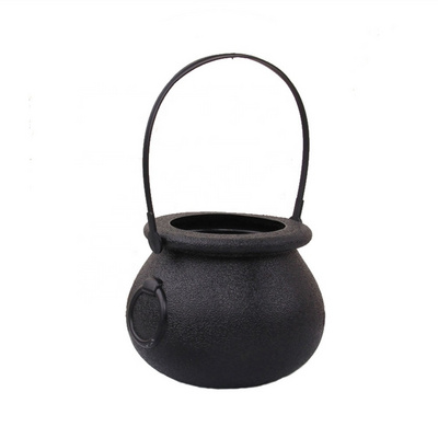 Customized Halloween Mini Candy Kettles Plastic Halloween Witch Mini Black Witch Cauldron