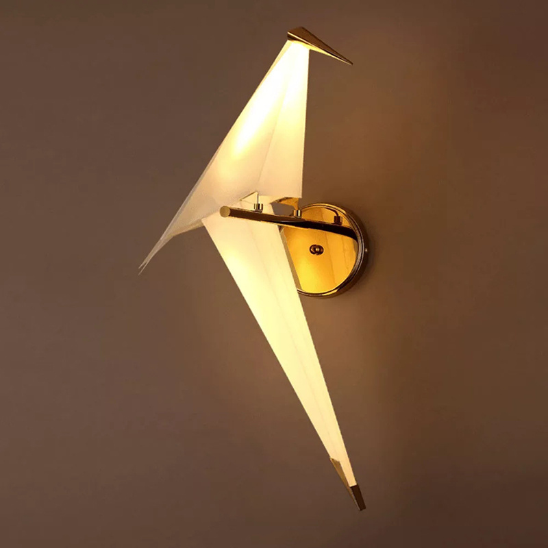 New bird design Luxury wall Light Nordic Style Wall Mounted Art Deco Modern sparrow LED Wall