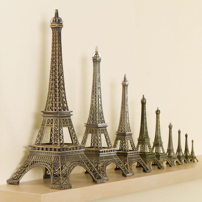 Wholesale souvenirs paris large eiffel-tower-wall-art-decor 3d model decoration metal home decor