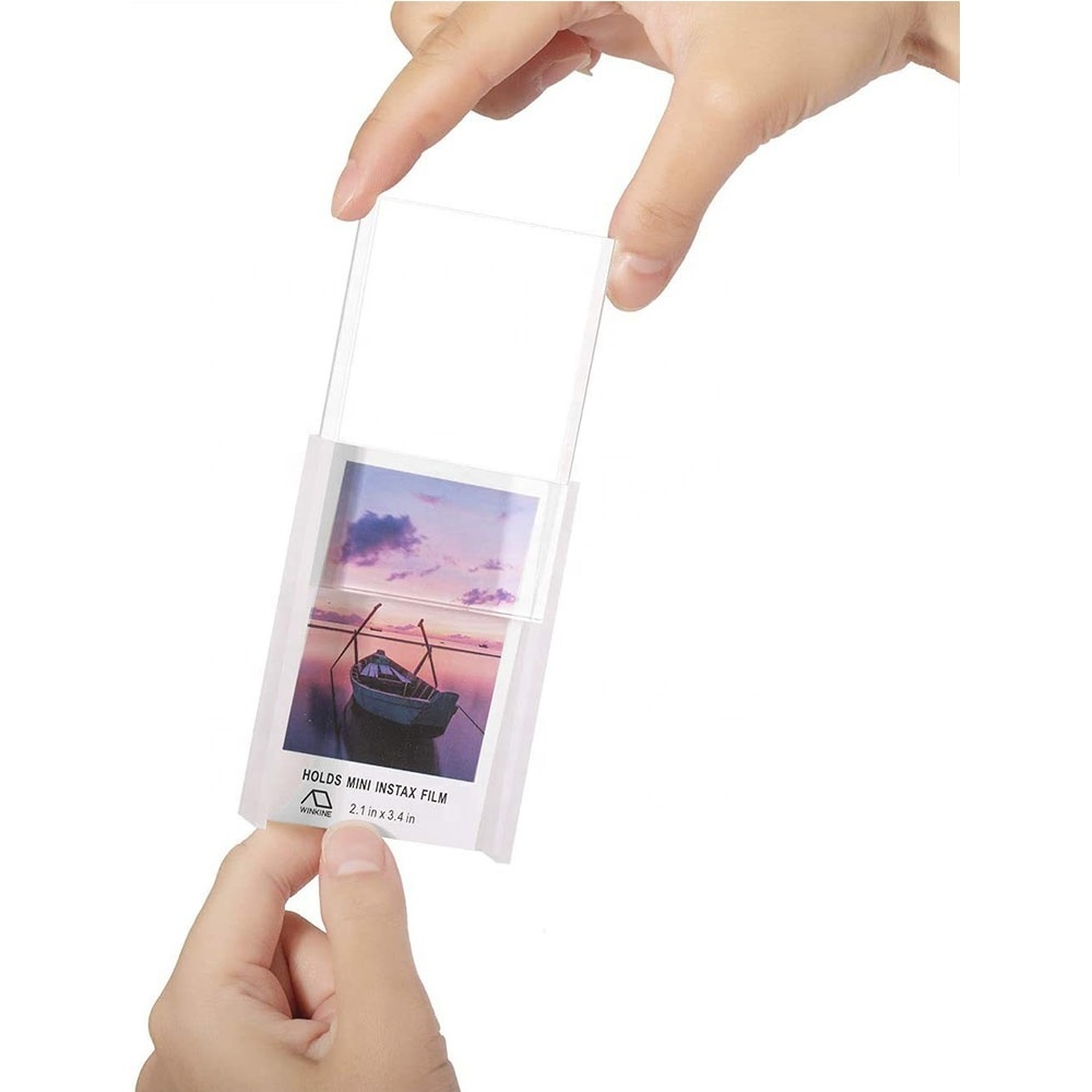 Mini Acrylic Picture Frames 2x3inch Free Standing Mini Acrylic Photo Frame Wallet Size Instant Picture Frames