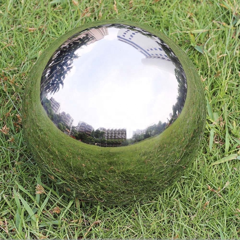 120mm Hollow 304 Stainless Steel Exercise Balls Gazing Globes Floating Pond Balls Seamless Mirror Ball