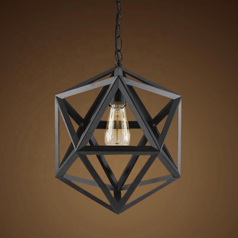 North Europe Ancient Smart Coffee House Industrial Style Iron LED Ceiling Lamp Pendant Lighting Fixture