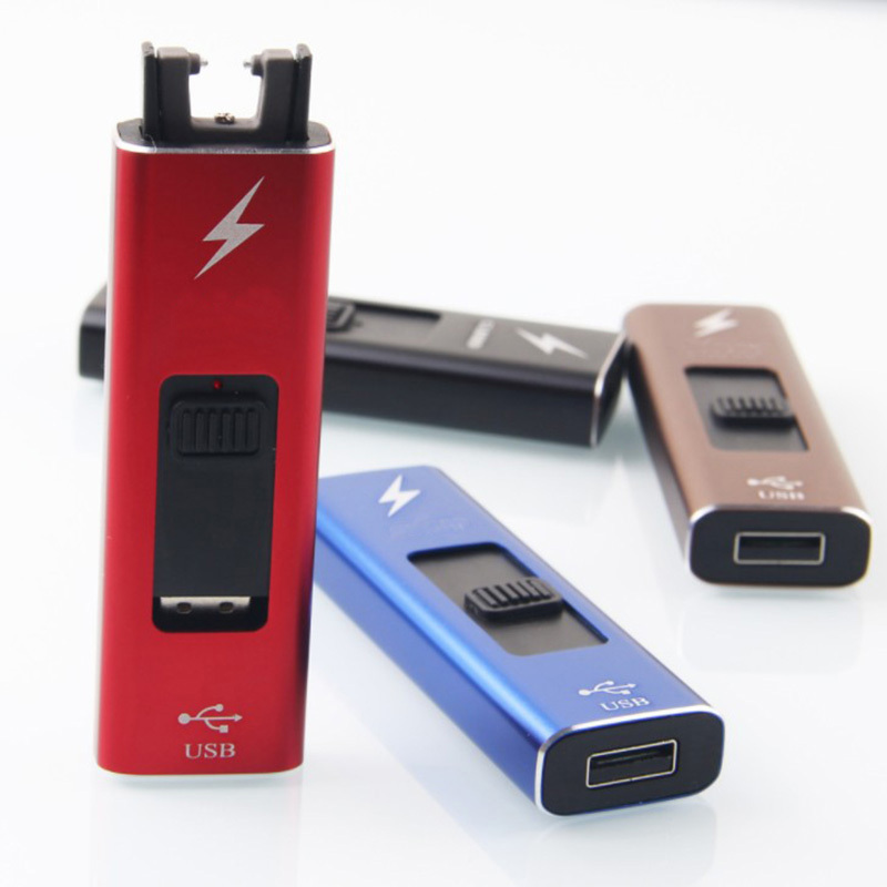 Dual Arc Plasma Lighter USB Rechargeable Windproof Flameless Butane Free Electric Lighter for Cigar,Cigarette,Candle