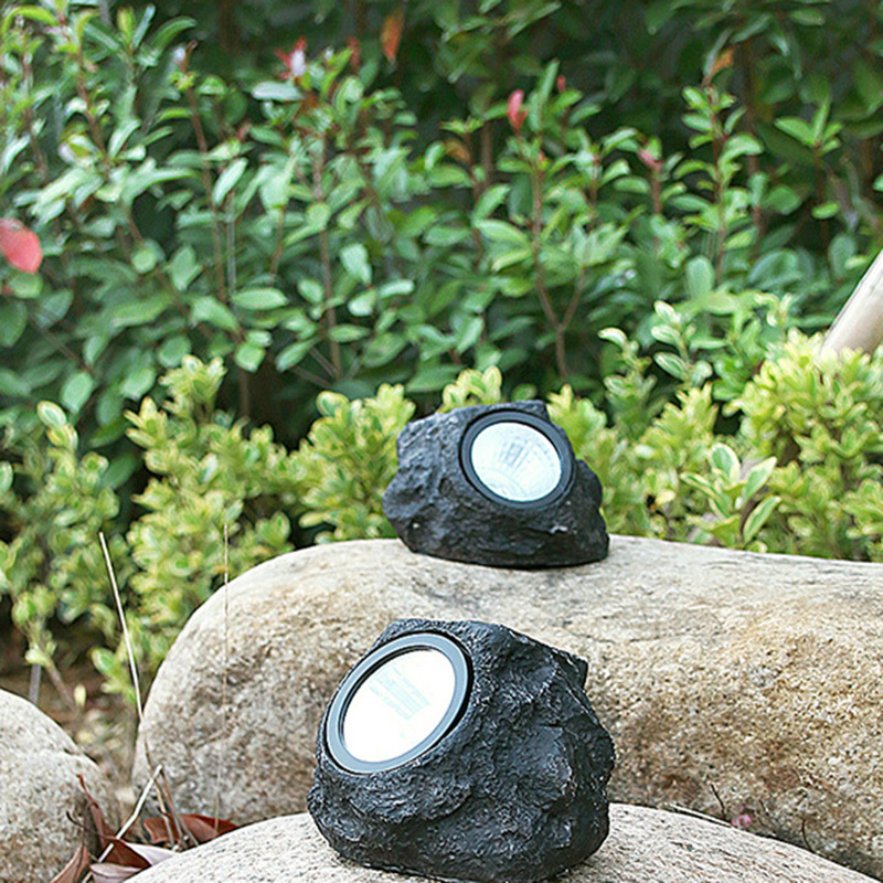 Waterproof Sidewalks Steps Roads Deck walkways Driveway Yard Garden Decor Solar Rock Outdoor Stone Lights