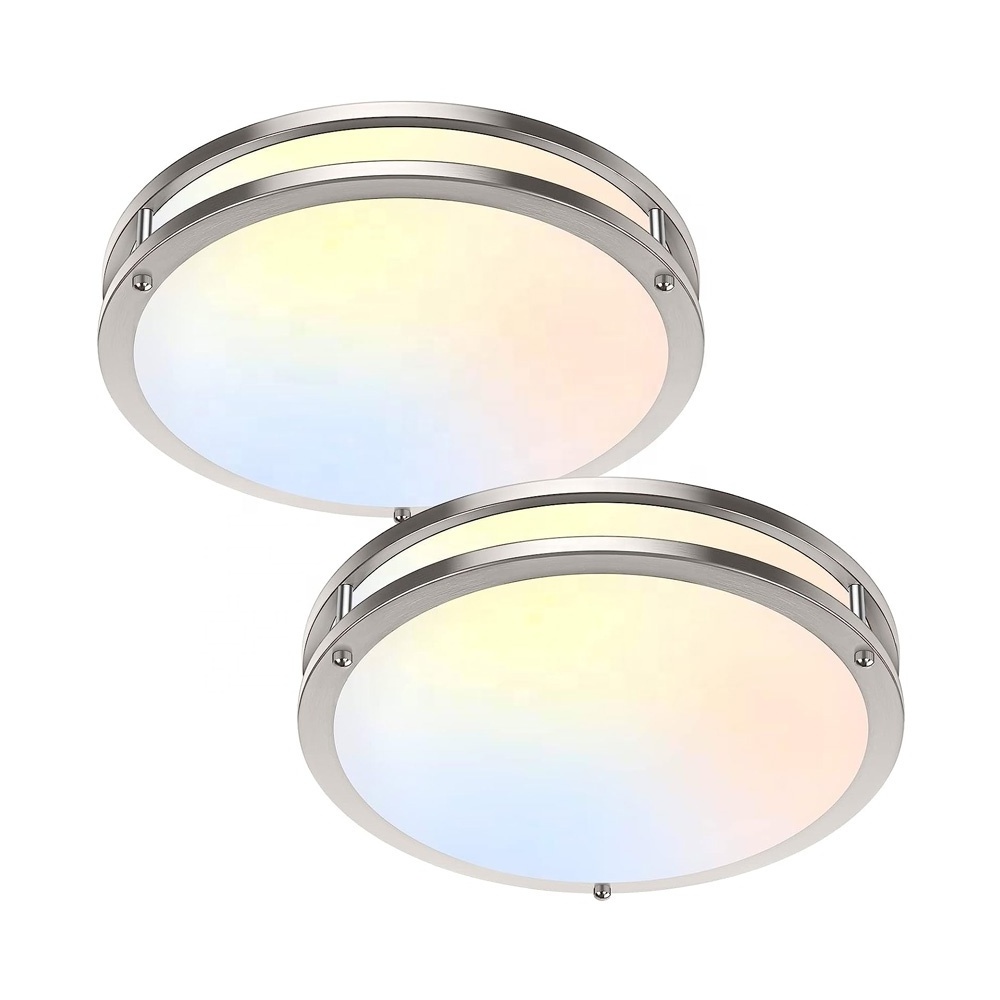 36W 13 inch Flush Mount LED Ceiling Light Fixture 2700K/3000K/3500K/4000K/5000K Adjustable Ceiling Lights