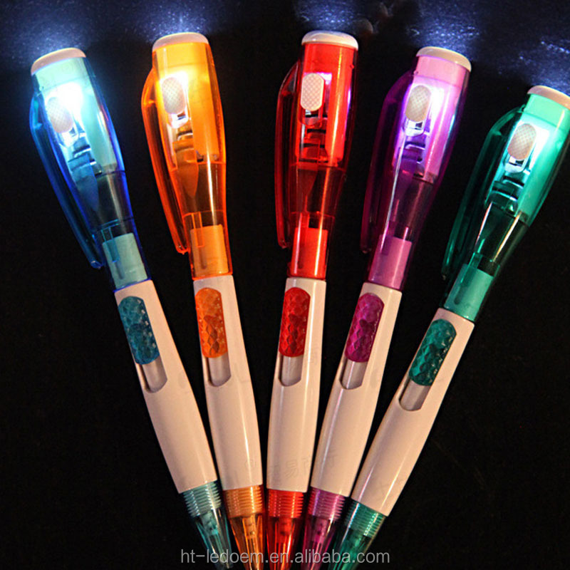 Mini led night light 3d magic nail laser pointer pen flashlight with logo