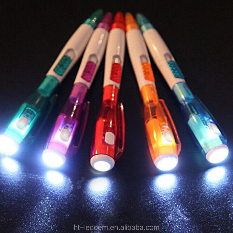 Mini led night light 3d magic nail laser pointer pen flashlight with logo