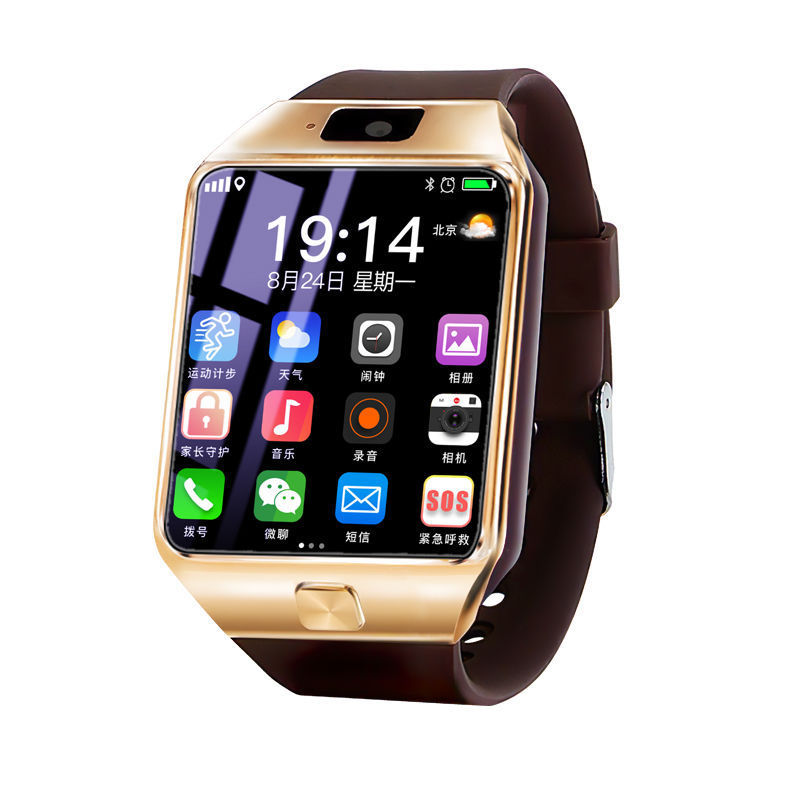 Waterproof mp3, mp4 gps media support smart watch mobile phone ip68