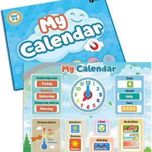 Magnetic Educational Toy My First Daily Weather Calendar for Toddlers