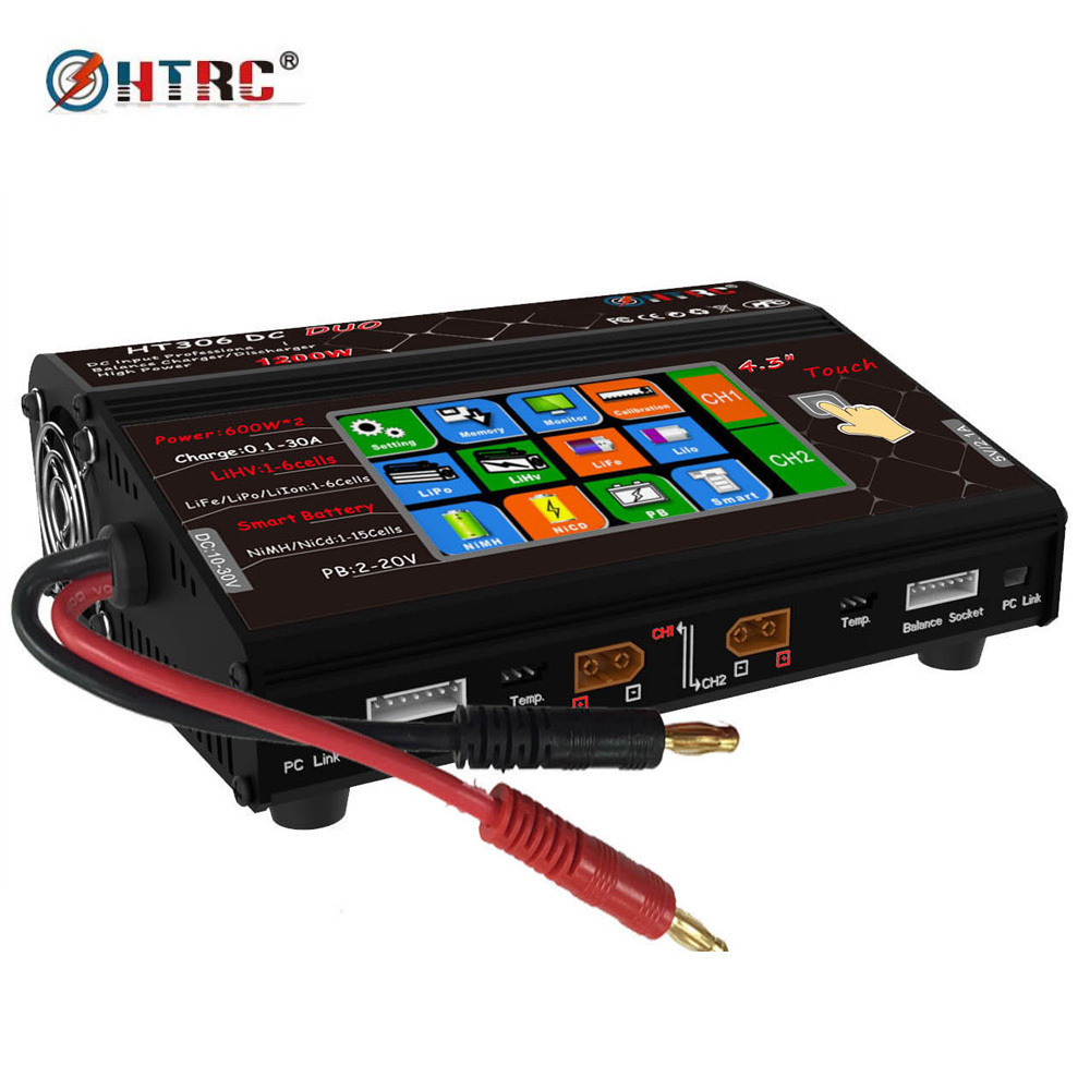 HT306 300W *2 DC DUO RC Lipo  balance charger  Lilon/LiPo/LiFe/LiHV/NiMH/NiCd/PB Battery Charger for Rc Radio Toys