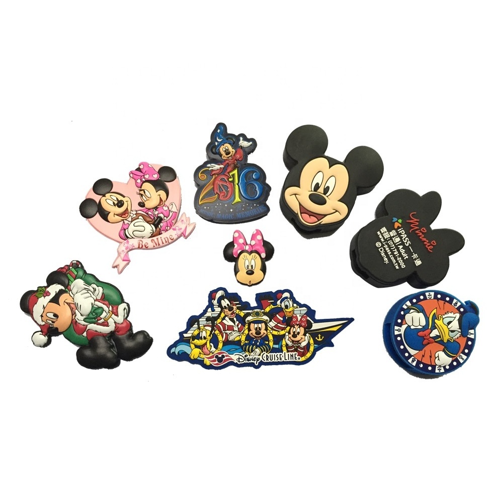 Custom Logo Promotion Tourist Souvenir 3D Soft Rubber PVC Fridge Magnet Cartoon Refrigerator Sticker