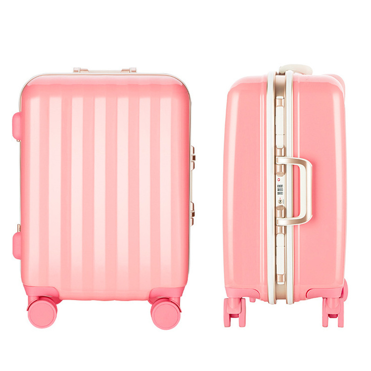 Henghou Mother Box New Ladies Frosted Cosmetic Case Fashion Universal Wheel Trolley Case Light Suitcase Travel Pink Luggage Set