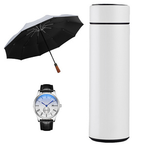 Henghou custom LOGO Innovative fashion design promotional umbrella with  cup and watch gift set