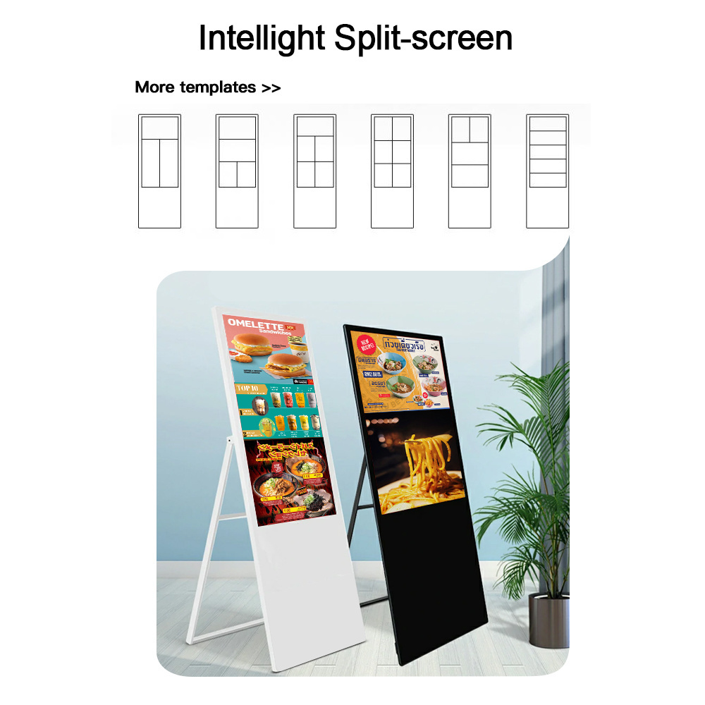 32 Inch Indoor Digital Signage And Displays OEM Advertising Playing Equipment Totem Portable Full HD LCD Advertising Player