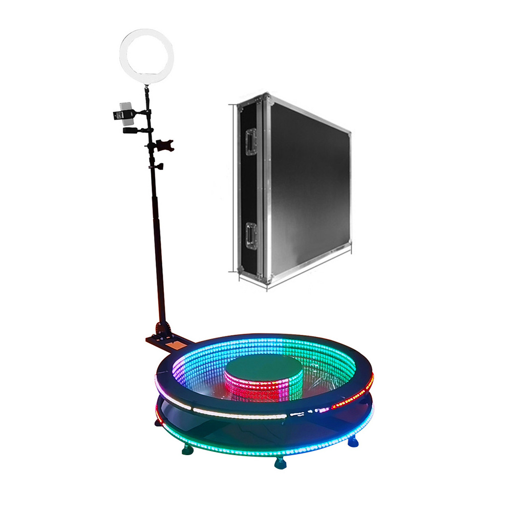 Degree 360 photo booth Machine Slow Motion Rotating Portable Rotating Camera Selfie Platform with Swivel Stand