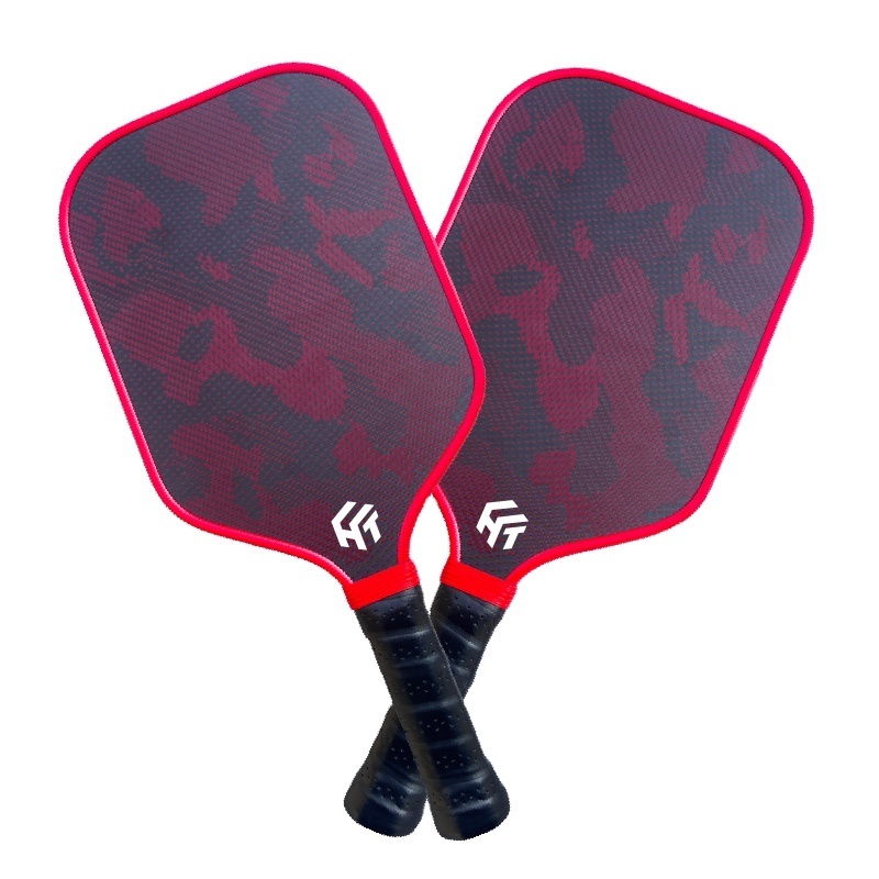 Red Camo kevlar carbon fiber high Quality Outdoor  Carbon Fiber USAPA Approved Pickleball Paddle