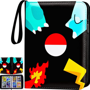 apply to pokemon cards Card Collector Album Holder With Zipper Carrying Case Book Folder Organizer