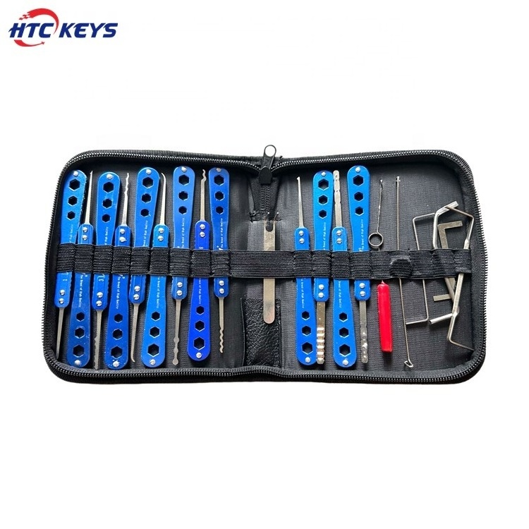 Top quality 20pcs stainless steel blue single hook Unlocking locksmith tool lock picking kit