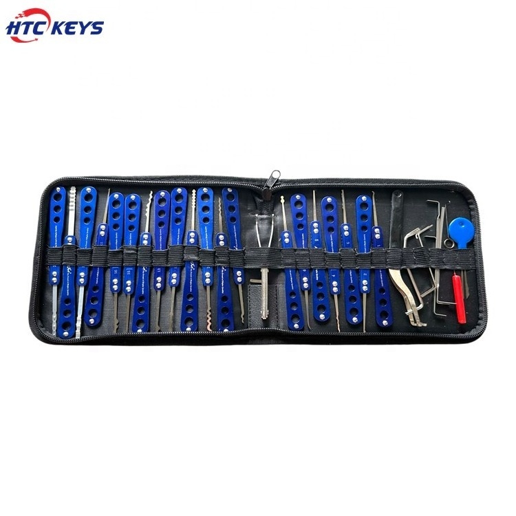 KLOM 30 pcs unlocking locksmith tool pick set transparent Padlock for  car lock picking tool