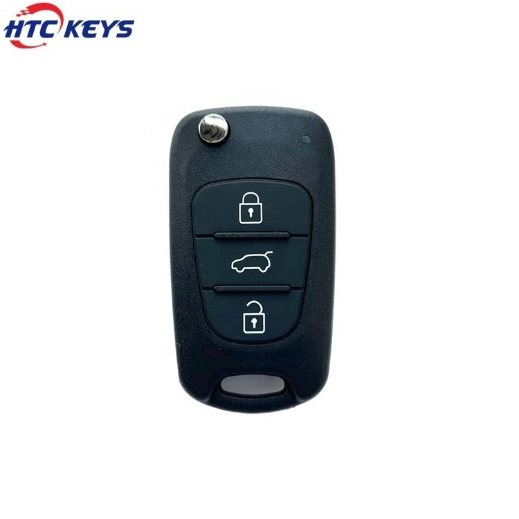 Wholesale car key blank 3 button flip folding key shell for h-yundai car key case