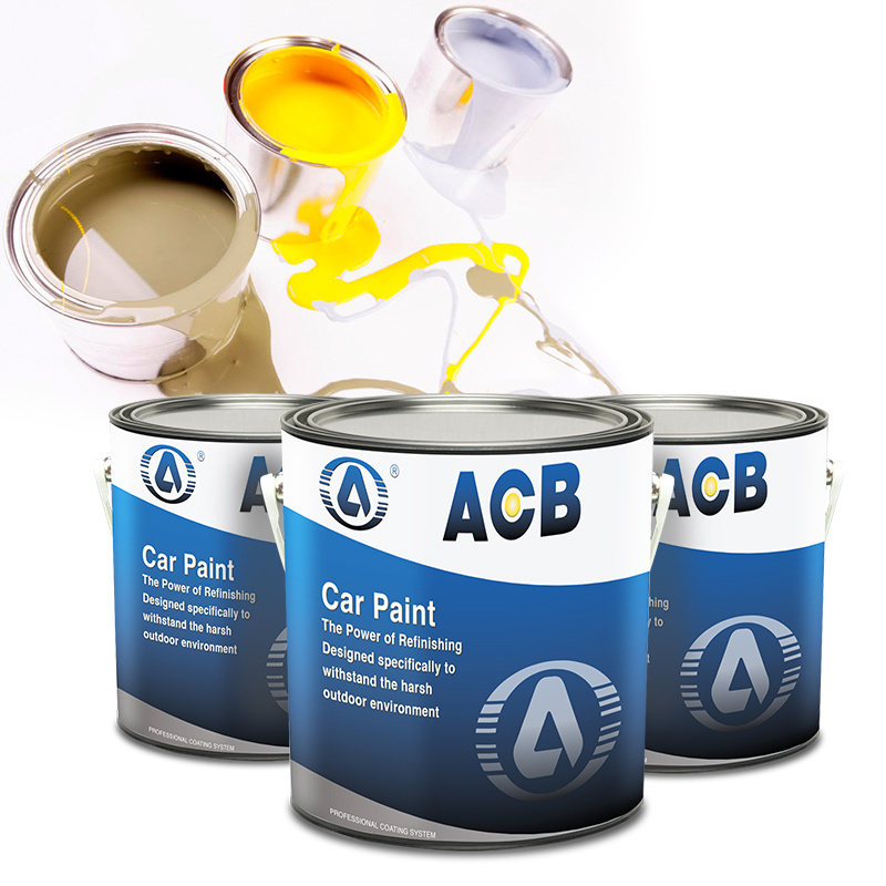 ACB Automotive Metallic Basecoat Car Paint Refurbishment Repair Anti-rust High-gloss White Auto Spray Paint