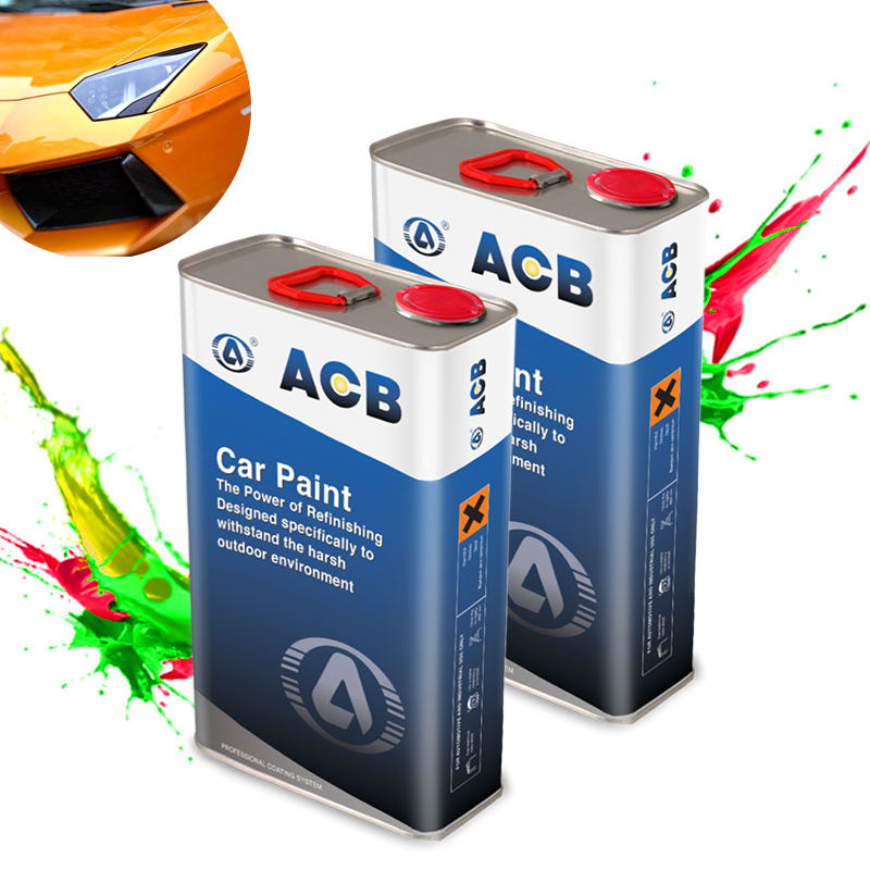 ACB Quick Drying Time Thinner High Solid Content Automotive Varnish Paint for Car Acrylic Brush Auto Paint Mixture Acrylic Gray