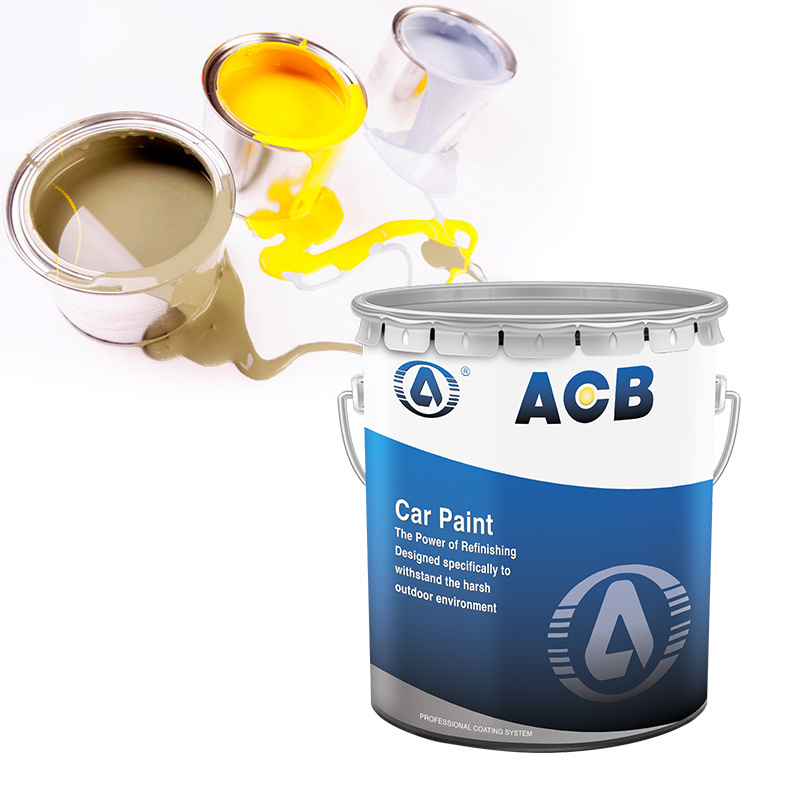 ACB Automotive Metallic Basecoat Car Paint Refurbishment Repair Anti-rust High-gloss White Auto Spray Paint