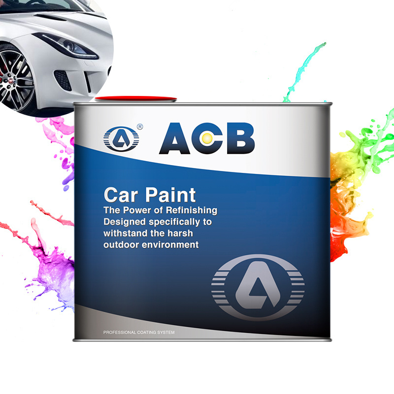 Acb Auto Paint Manufacturer Excellent Color Automotive Paint Shining Color 1k Basecoat Auto Refinish Paint