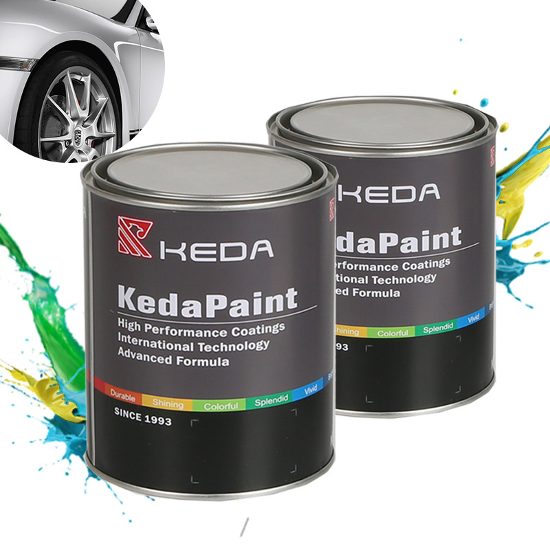 KEDA 2K Clear Coat with corresponding hardener Anti-UV Car paint Shinny 2K Topcoat for Car Paint Varnish