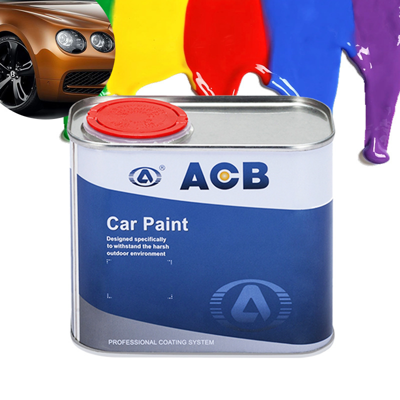 ACB Quick Drying Time Thinner High Solid Content Automotive Varnish Paint for Car Acrylic Brush Auto Paint Mixture Acrylic Gray