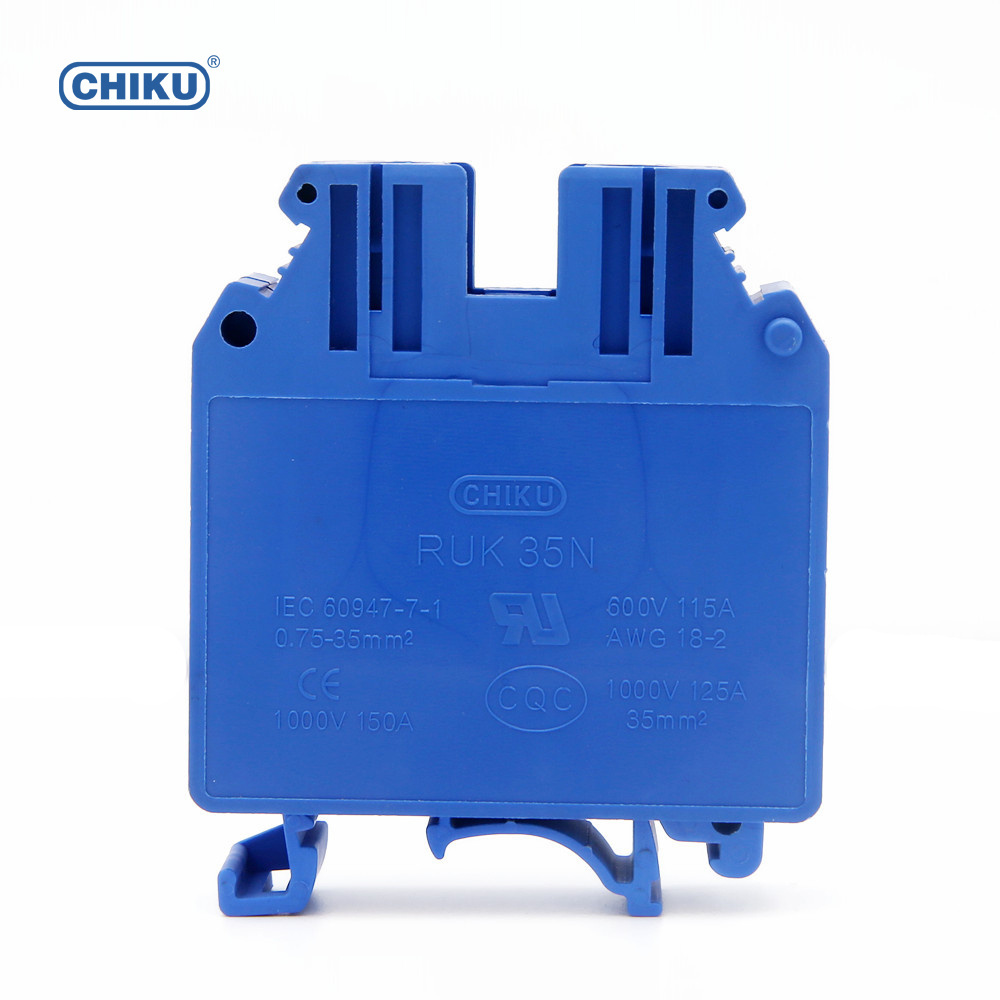 35sqmm 150A 1000V RUK 35N din rail terminal Block