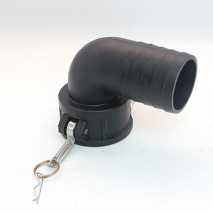 IBC Camlock Quick Coupling 2"/DN50 90 Degree Angle PP IBC Tote Tank Valve Fitting Adapter