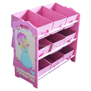 HT-PRSH toy Storage shelf With Non-woven Bins