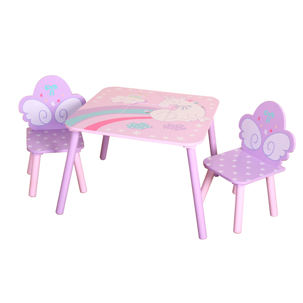 2021 new design non toxic environmental unicorn wood toddler bed for 140cm mattress cute children bed for princess furniture