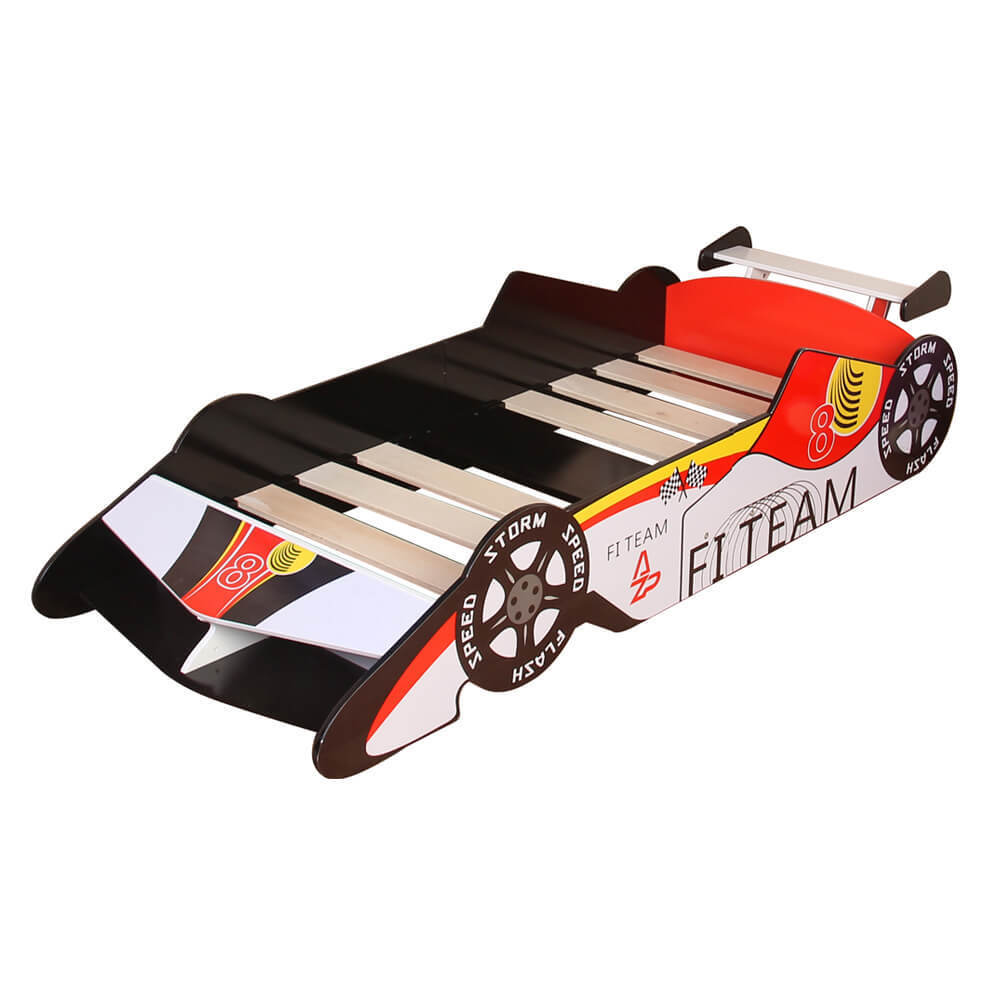 New arrival race car wooden children bed for toddler 140x70cm mattress kids bed china manufacturer children car bed