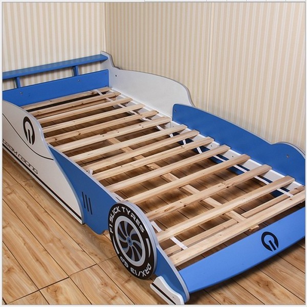 Fantastic Blue Children Car Bed, 190*90CM Mattress Wooden Kid Car Bed With High Quality