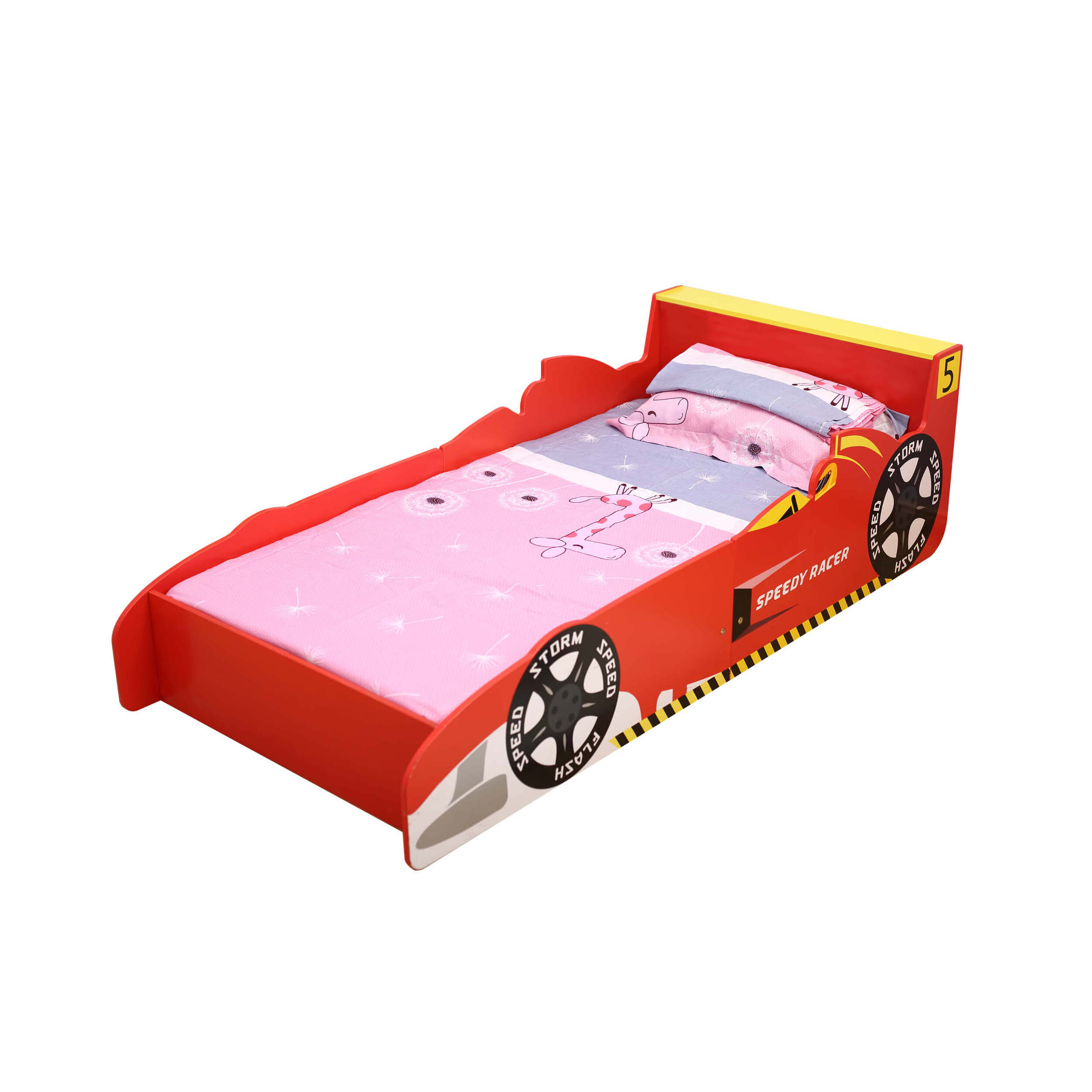 New arrival race car wooden children bed for toddler 140x70cm mattress kids bed china manufacturer children car bed