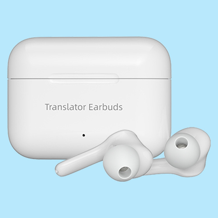 Custom M6 smart voice wireless translate Earphone With Charging Box 127 Language translator device translation earbuds