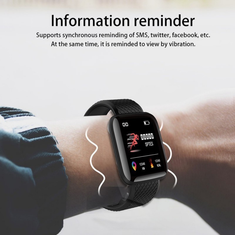 Smart Wristband 116 Plus Heart Rate Watch Smart Wristband Sports Watches Smart Band Waterproof Smartwatch Android All Compatible