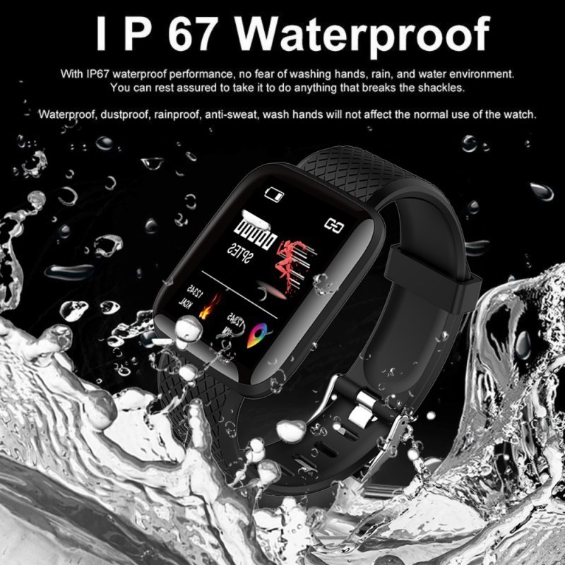 Smart Wristband 116 Plus Heart Rate Watch Smart Wristband Sports Watches Smart Band Waterproof Smartwatch Android All Compatible