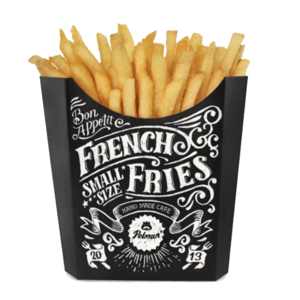 Logo Prints Custom Packages Potato Chips Paper Packaging French Fry Holder Fries Box