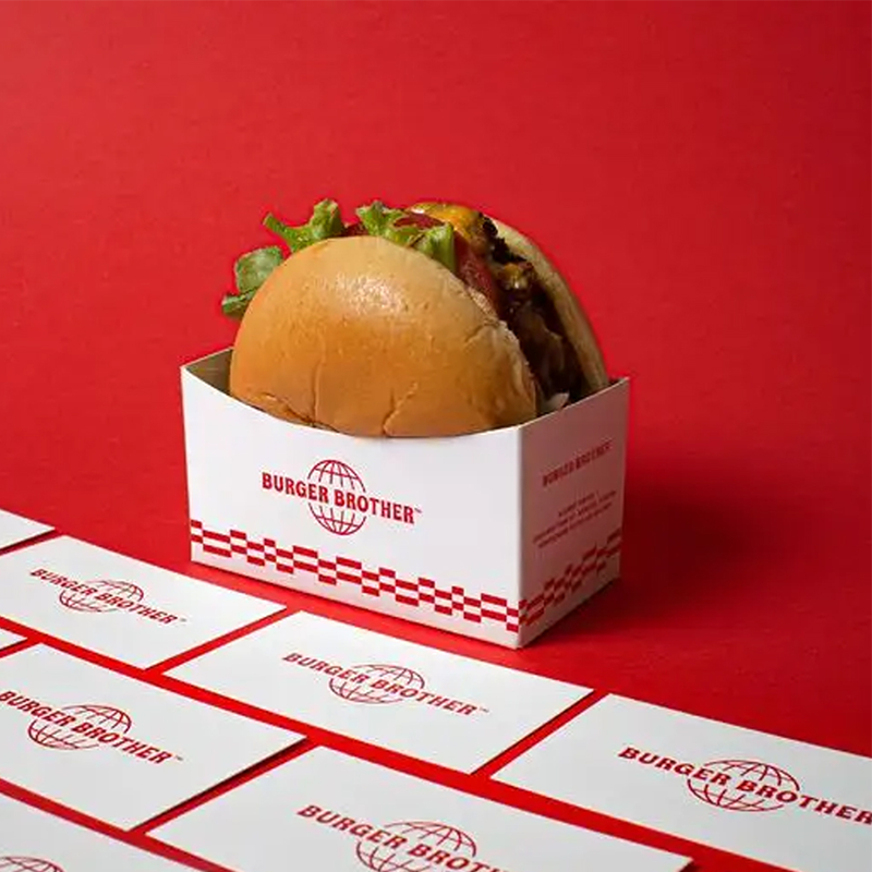 OEM Recycled Printed Fast Food Packaging Biodegradable Drawer Custom Chicken Wing Burger Boxes