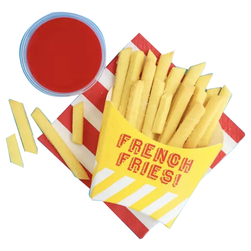 Logo Prints Custom Packages Potato Chips Paper Packaging French Fry Holder Fries Box