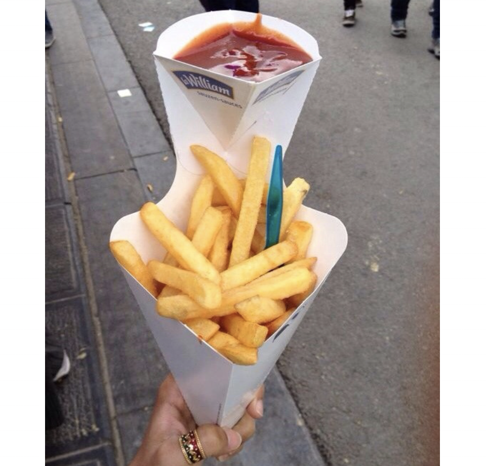 OEM Custom LOGO print FREE Design China Manufacturer French Fries Crepe Waffle Cone Holder